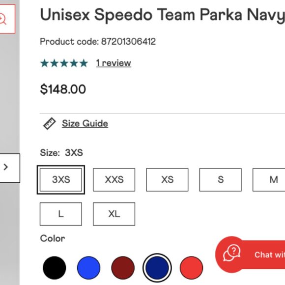 Speedo Unisex Navy Hooded Fleece Lined Swim/Rain Parka Jacket Size Small Adult - Picture 10 of 11